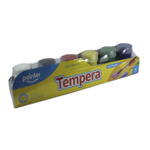 Juego De Temperas liquida, 6 colores
