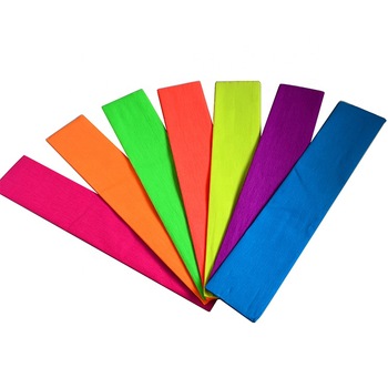 Paquete De Papel Crepe, 10 unidades, colores variados
